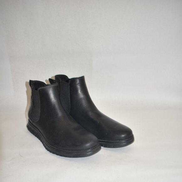 Cole Haan Men's ZERØGRAND Waterproof Leather Chelsea Boots Black Size 8 M - Picture 2 of 10